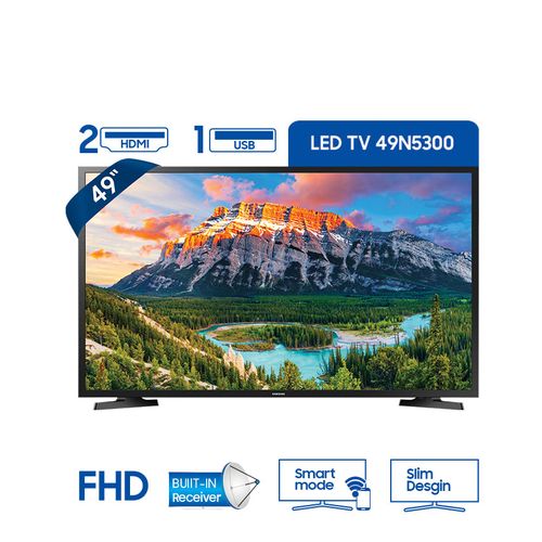 Samsung UA49N5300 تلفزيون ذكي 49 بوصة دقة Full HD مع رسيفر مدمج