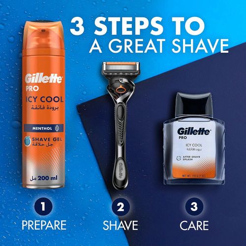 product_image_name-Gillette-شفرات حلاقة جيليت فوم شيفينج برو 200 مل سوبر كولر برو - ايس كول-5
