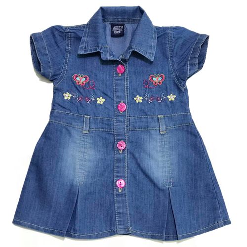 Toddler Baby Girl Dress Princess Summer Sundress Denim Dress For Girls  Cowboy Princess Tutu Dress Baby Party Dress Cloth Color dress 3 Kid Size  4-5Y