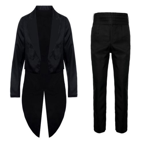 Mens Tailcoat Tuxedo Suit Tuxedo Tailcoat Trousers Set Tuxedo Coat Jacket  Blazer