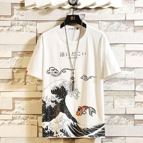 Harajuku Loose Oversize Anime Cartoon Print Short Sleeve Shirt Women T-Shirt  Black Streetwear Vintage Clothing