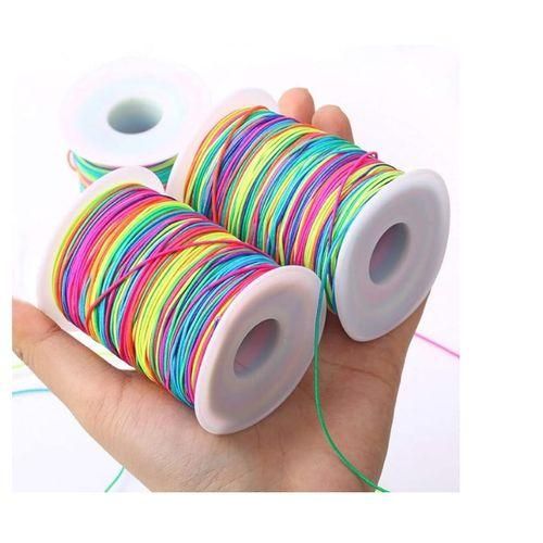 product_image_name-Generic-خيط مرن ومتین، بطول 100 متر وسمك 1 مم، لصنع المجوهرات والأساور بلونين-1