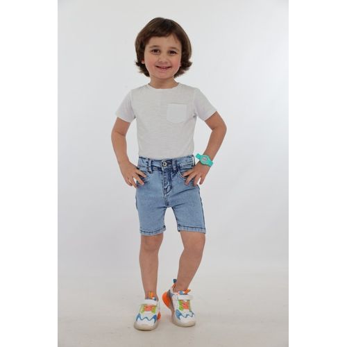 Boys white discount jean shorts
