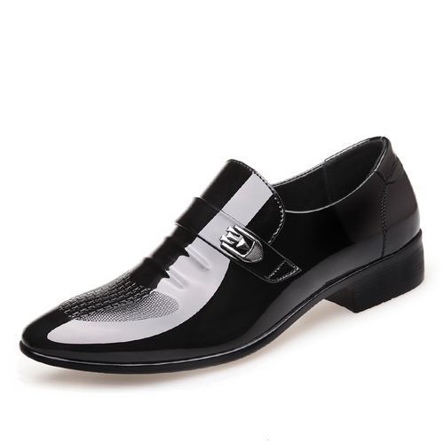 Buy Men's Business Leather Oxfords Shoes Formal Shoes-Black in Egypt