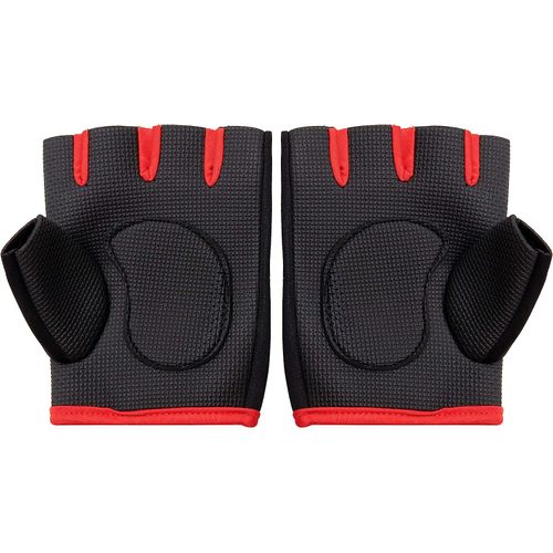 Generic Half Finger Gloves For GYM Exercise, Weightlifting And Cycling,  Black/Red @ Best Price Online