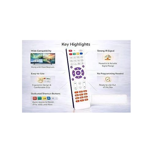 product_image_name-Generic-ريموت رسيفر ضد الكسر– ريموت كنترول يونيفرسال مقاوم للكسر وآمن تماماً للأطفال، يعمل بثبات مع مختلف أنواع الرسيفرات سهل الاستخدام، بألوان مميزة (ابيض بنفسجي)-6