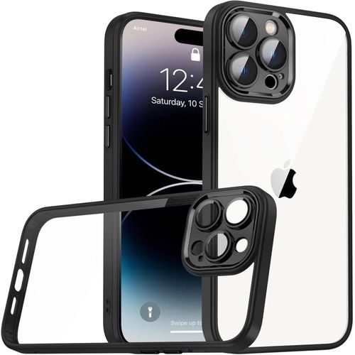 product_image_name-Generic-جراب موبايل مقاوم للصدمات من البولي كربونات الصلب وإطار ناعم من مادة بولي يوريثين مقاوم للحرارة لآيفون 13 برو ماكس رفيع شفاف مضاد للاصفرار بإطار شفاف-1