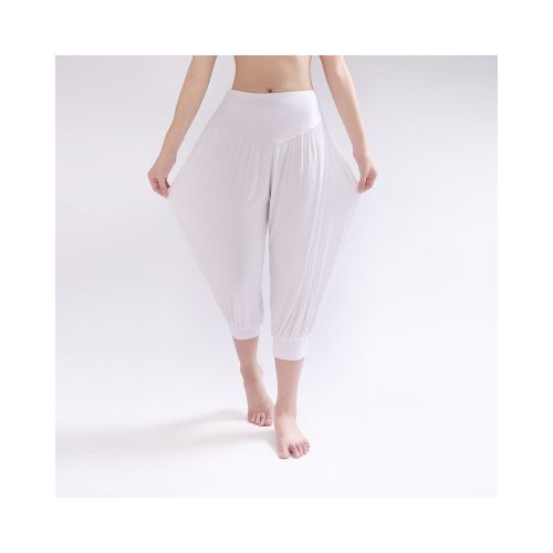 Fashion (W00285 White)Cotton Plus Size Women's Stretch Comfy Workout Pants  Trousers Capris Womens Summer Short Harem Pants W00285 WEF @ Best Price  Online