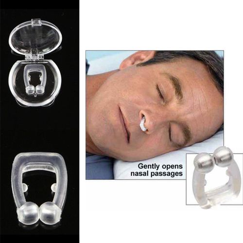 Generic Mini Anti Snoring Snore Stoper Device Silicone Nose Clip Sleep  Noise Guard Sleeping Portable Clear Silicone Anti Snore Clip @ Best Price  Online
