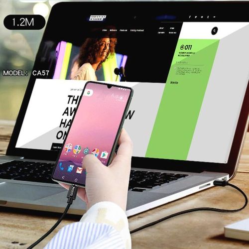 product_image_name-Yesido-كابل شحن USB إلى USB-C من ييسيدو CA57 بقوة 2.4A، بطول 1.2 متر-5