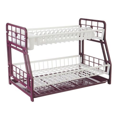 Max Plast Max Plastic Dish Rack with Drying Tray - Multi Colour - image 3