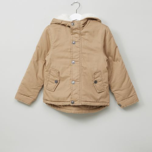 Juniors By Babyshop New Toddler Boys FUR JACKET - BROWN