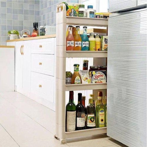 product_image_name-Generic-عربة تخزين بأربع طبقات مع عجلات لتوفير المساحة في المطبخ أو الحمام-5