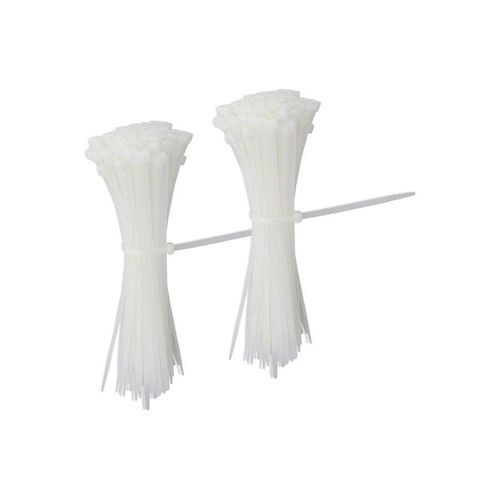 product_image_name-Generic-Cable Zip Ties Nylon Self Locking Wire Tie 4 Inch 200 Pieces White-1