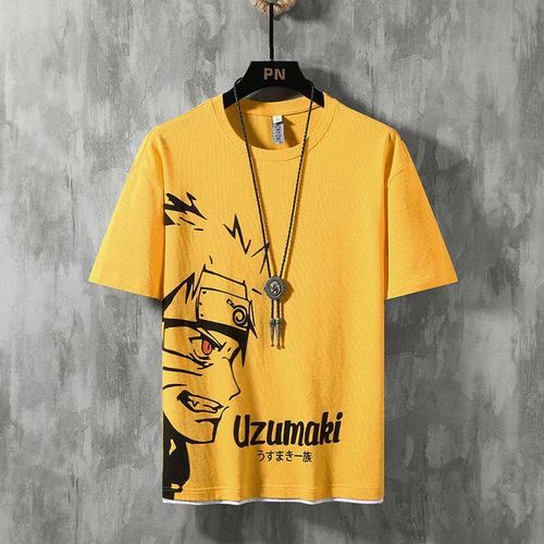 Anime Manga Demon Slayer Print T shirt for Woman Summer Short Sleeve Loose  Black Tee Shirt 2021 Brand Graphic T-shirt (Color : Yellow, Size : 3XL) :  Amazon.co.uk: Fashion