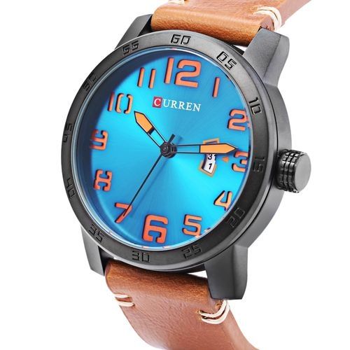 Curren 8254 MEN Leather Casual Wristwatch Brown Green Best Price Online Jumia Egypt