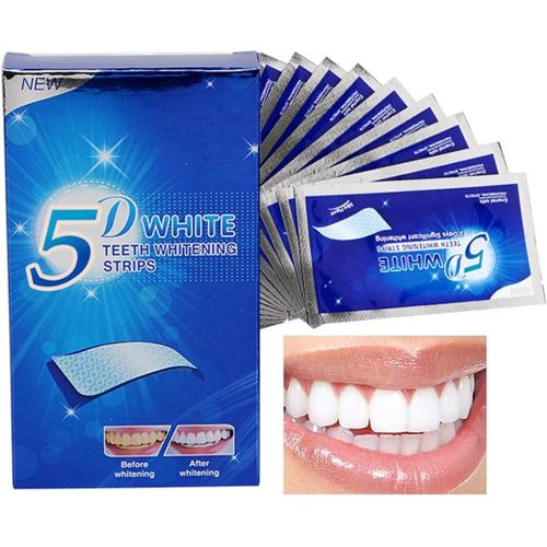 product_image_name-Generic-شرائط تبييض الأسنان البيضاء خماسية الأبعاد متطورة وسريعة الفعالية لمدة 3 أيام، محمولة ومريحة وسهلة الاستخدام، 10 قطع في العبوة-1