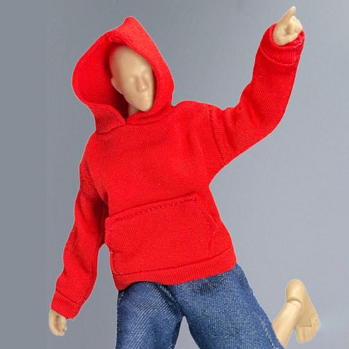 Generic 1/12 Female Figure Doll Clothes Uniform For 6'' Action Red Sweater  @ Best Price Online