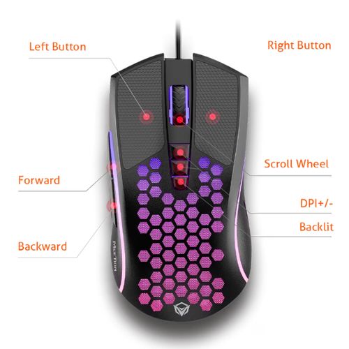 product_image_name-Meetion-GM015 Honeycomb RGB Gaming Mouse  Lightweight & Ergonomic-5
