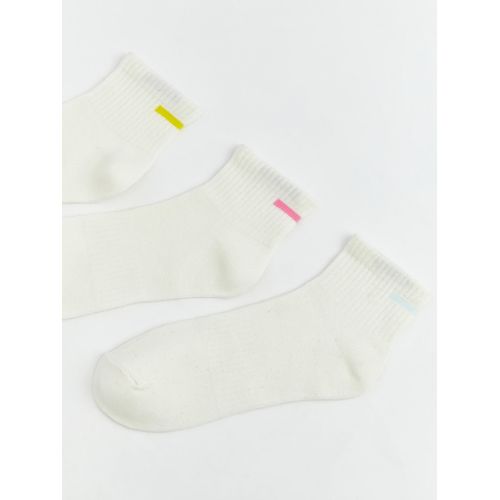 product_image_name-LC Waikiki-Striped Women's Trainer Socks 3-Pack-3