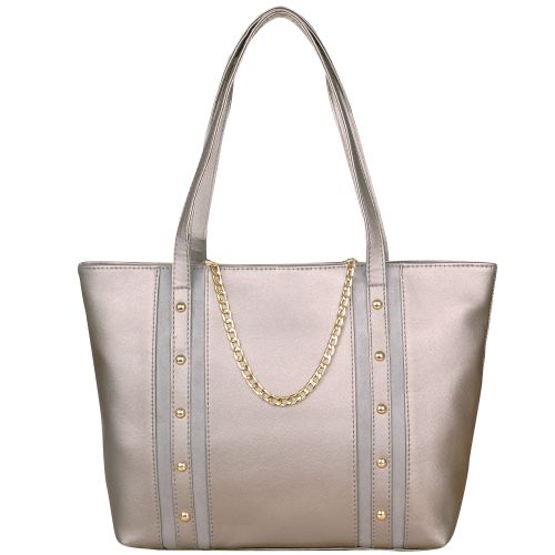 Buy Women's Gold Chain Bag 12-2021 Gray in Egypt