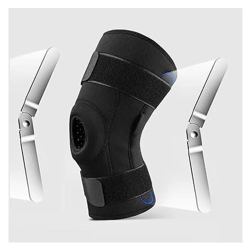 Hinged Knee Brace, Aluminum Removable Knee Brace, Ideal for Meniscus Tear, ACL, Knee Pain, Arthritis, Men & Women & Post Op Recovery (S)