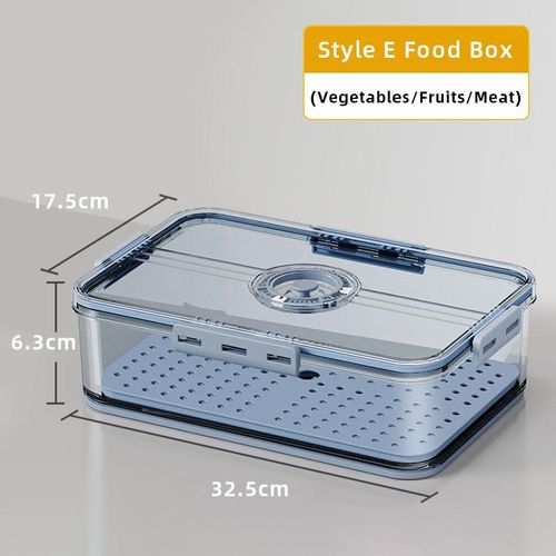 Kitchen Storage Food organizer PET Seal Eggs Fruit Vegetable Fridge Storage  Box