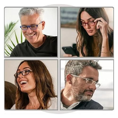 product_image_name-Generic-نظارات قراءة مغناطيسية +1.50 للجنسين مع عدسات فائقة الوضوح من الدرجة الأولى، سهل الارتداء والخلع، مزودة بحزام رقبة مدمج للربط السهل-4