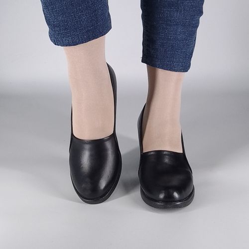 product_image_name-Generic-حذاء نسائي جلد أنيق لون اسود-3