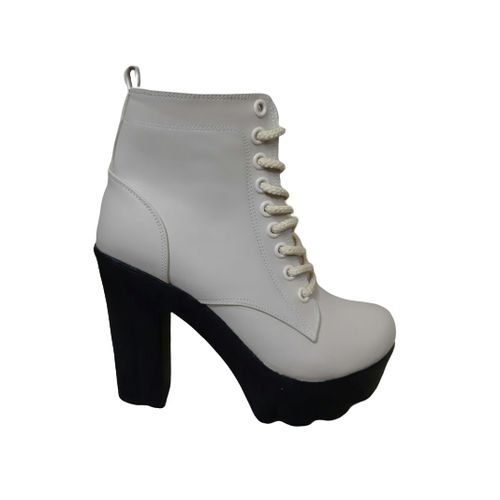 Buy General Woman Boot Heels Boots Above Ankle - Beige in Egypt