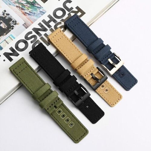 Generic Quick Release Canvas Watch Straps Nylon Watch Band 18mm