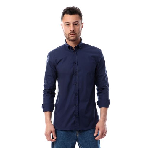 navy blue smart casual