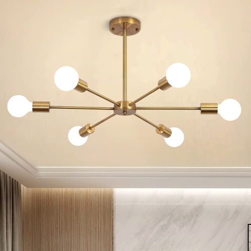 Buy Cluc Steco Chandelier - 6 Branches - Gold in Egypt