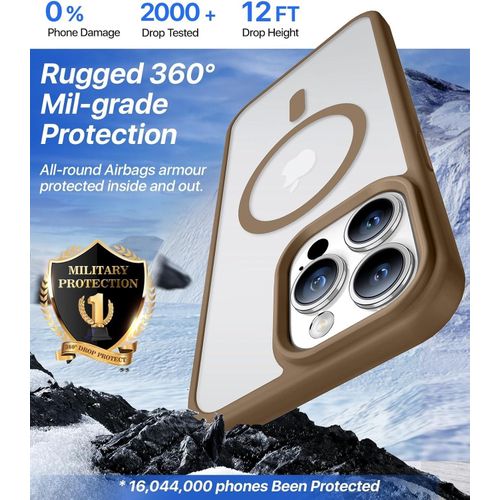 product_image_name-Generic-جراب حماية شفاف مغناطيسي متوافق مع ماج سيف لموبايل ايفون 16 برو / iPhone 16 Pro  مضاد للصدمات والخدوش (بني صحراوي) جراب خلفي سيليكون من تين تك-3