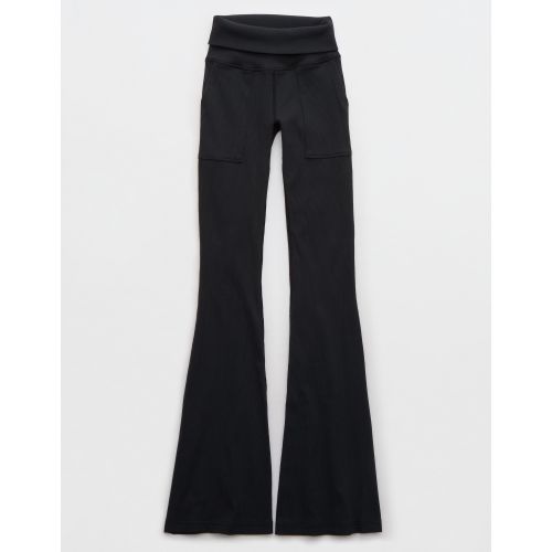 Shop Aerie Real Soft Foldover Flare Pant online