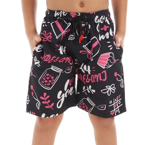 Buy Caesar Boys Swim Short Printed Cup And Cake in Egypt