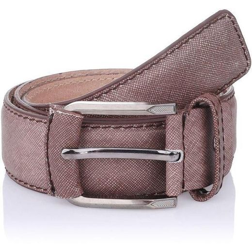 leazus Leather Jeans Belt-BROWN