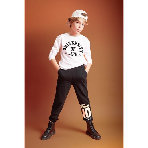 Defacto Boy Regular Fit Trousers - Black - image 2
