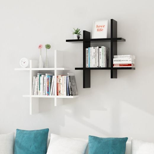 Modern Home رف ديكور حديث مودرن هوم R_114 - أبيض - 60×60 سم - image 4