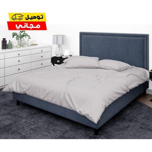Generic 3 Piece Cotton Duvet Cover Set – Duvet Cover 180x240cm with 2 Pillow Cases 50x70cm – Soft and Comfortable for Daily Use (Light Grey) - image 2