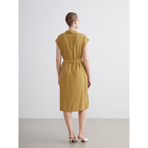 LC Waikiki Belted Textured Shirt Dress - image 3
