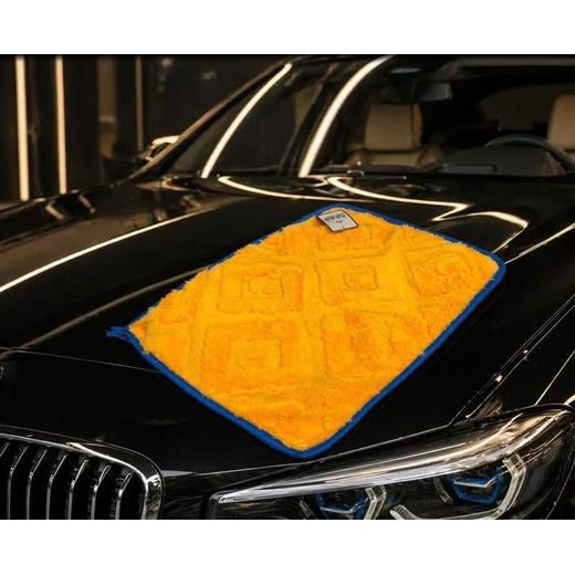 Shock-Absorbing Microfiber Towel – Blue & Orange