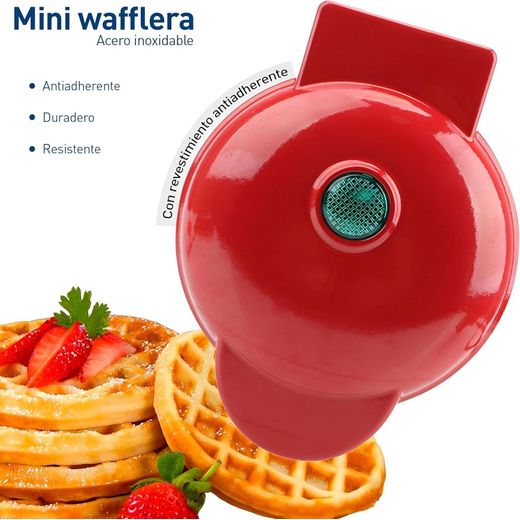 Generic Waffle Maker - Small, Durable ABS Design with Light Indicator for Easy Use and Cleaning, Non-Slip and Double-Sided Non-Stick Surface, Perfect for Breakfast, Lunch, and Snacks - image 4