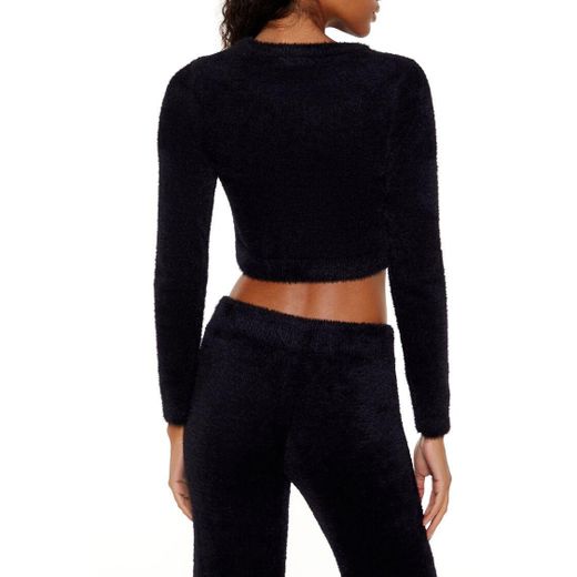 Forever 21 Fuzzy Knit Cropped Sweater - image 3