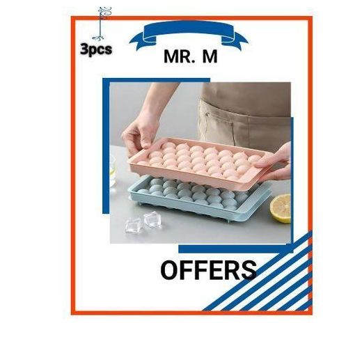 Generic 3-Piece Spherical Ice Cube Set - Practical and Easy-to-Use Silicone