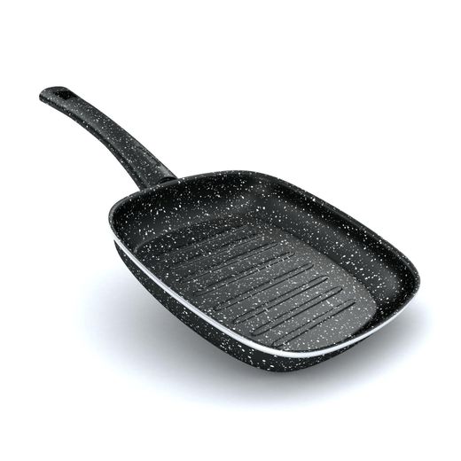Lazord Granite Cookware Set Pot Size 18 - 20 - 22 - 26, Grill Size 27 Cm 9 Piece Black - image 3
