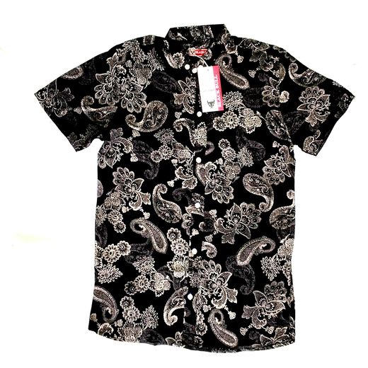 Generic Patterned sea short sleeves casual shirt