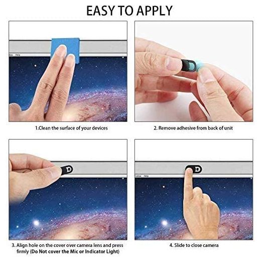 Generic 3 PCS Webcam Cover Shutter Magnet Slider - Privacy Protection for iPhone, PC, and Laptops - image 3