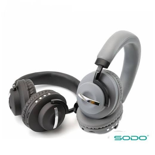 SODO SD- 1006 Bluetooth Wireless Headphone - Gray + Free Mobile Holder - image 2