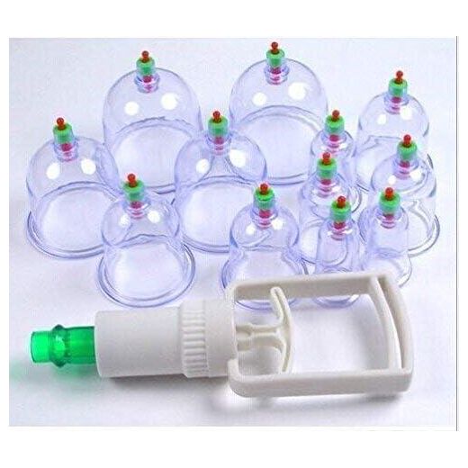 General Islamic Therapy Cupping Set With Manual Air Pump 12 Pieces For Home Use - image 2